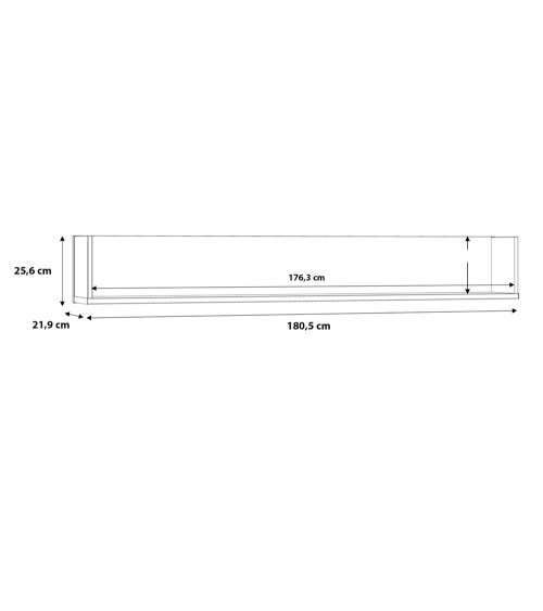 Estante de pared industrial FOLKE