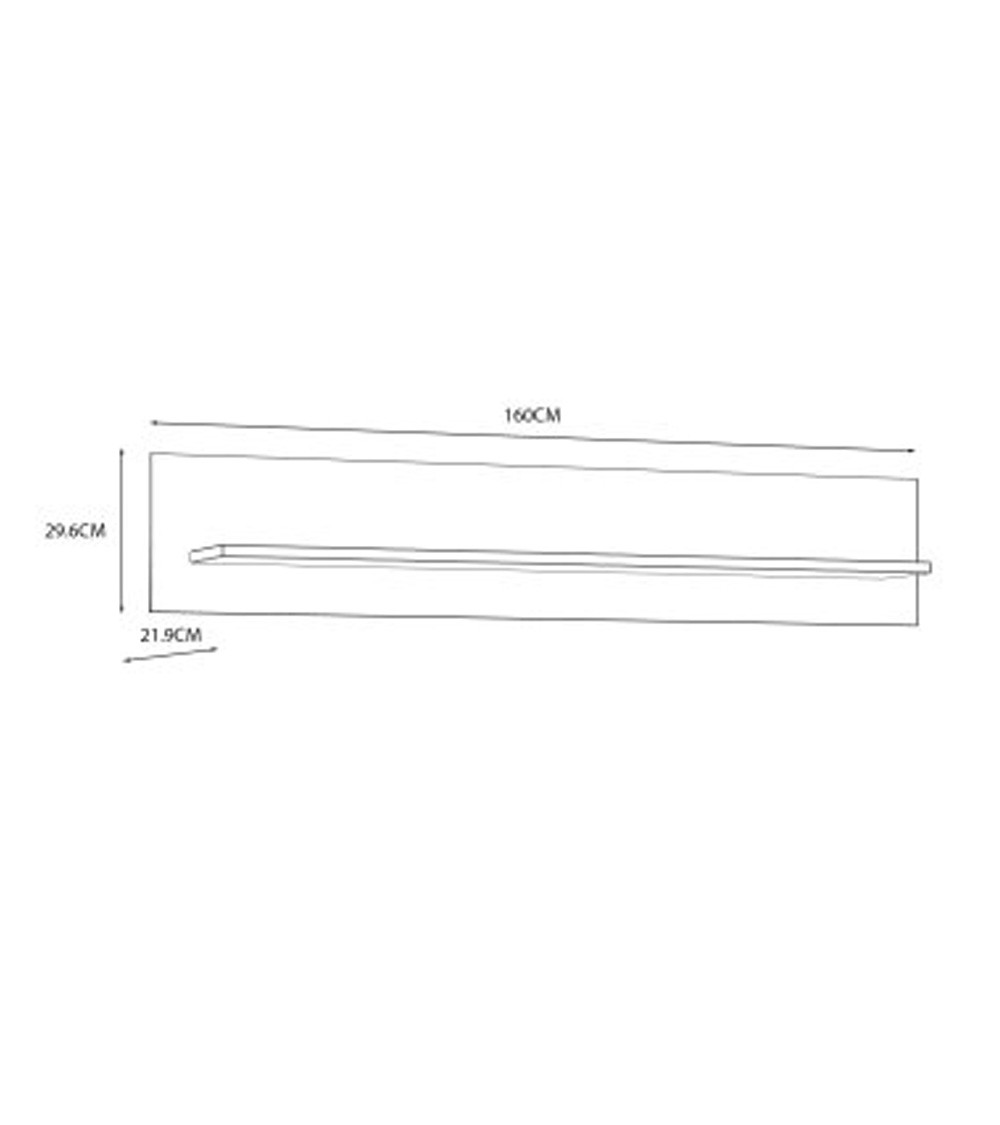 Estante de pared 160 cm ODIN