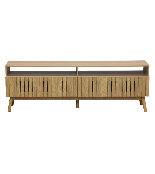 Mueble TV panelado de fresno KAEDE