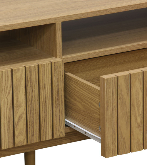 Mueble TV panelado de fresno KAEDE