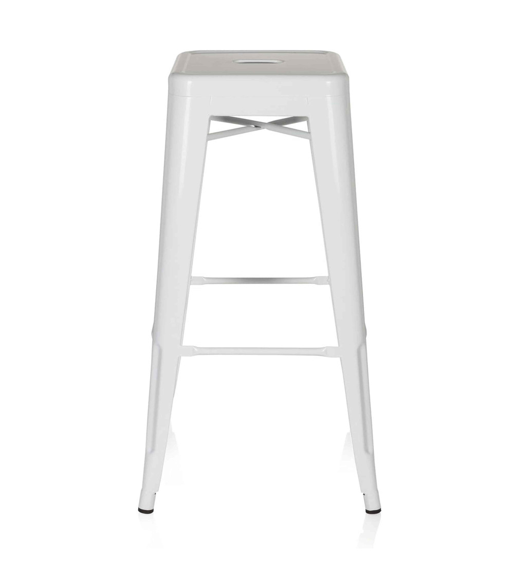 Taburetes metálicos industrial pack de 4 unidades