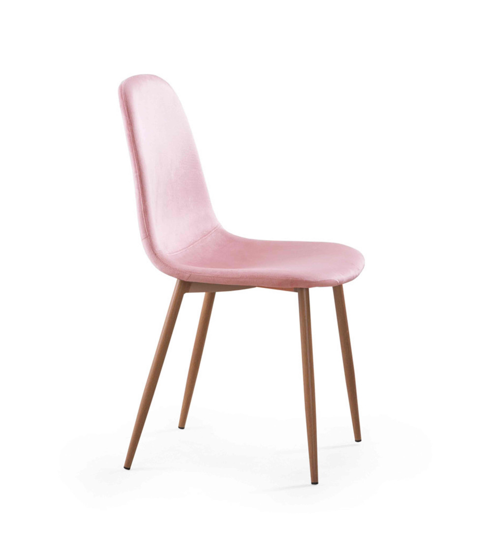 Sillas de comedor de terciopelo SWEDEN - Pack 4 Uds.