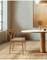 Pack de 2 Sillas Otti de Madera Natural con Asiento Trenzado - Estilo Nórdico