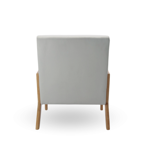 Butaca Nicole nórdica con cojín lumbar – Tapizado antimanchas