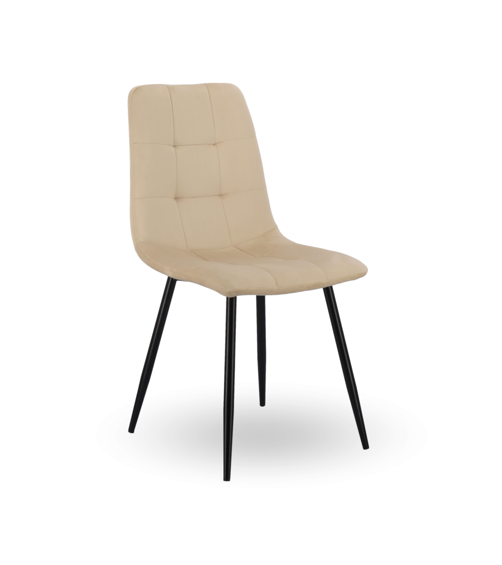 Pack de 4 sillas de comedor de terciopelo ASTRID