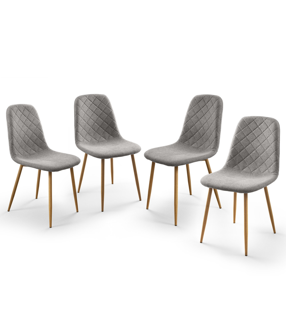 Pack de 4 Sillas de Comedor Suiz - Diseño Moderno y Elegante