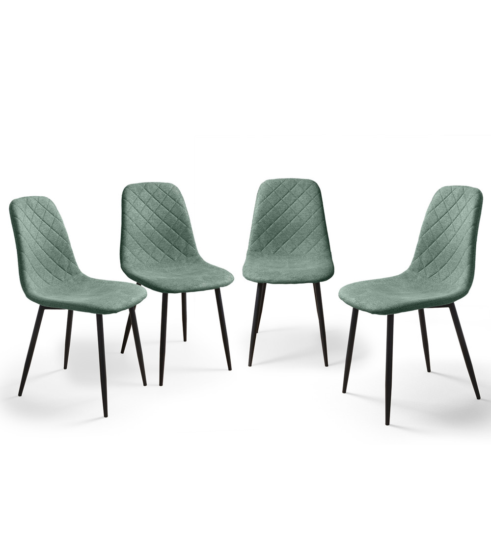 Pack de 4 Sillas de Comedor Suiz - Diseño Moderno y Elegante