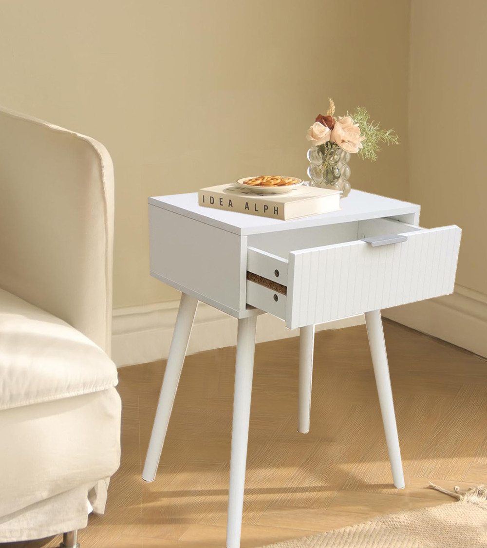 Mesita de noche Fresh – Diseño nórdico con gran capacidad