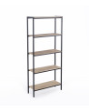 Estantería Basic – Diseño moderno con estructura metálica y madera de roble