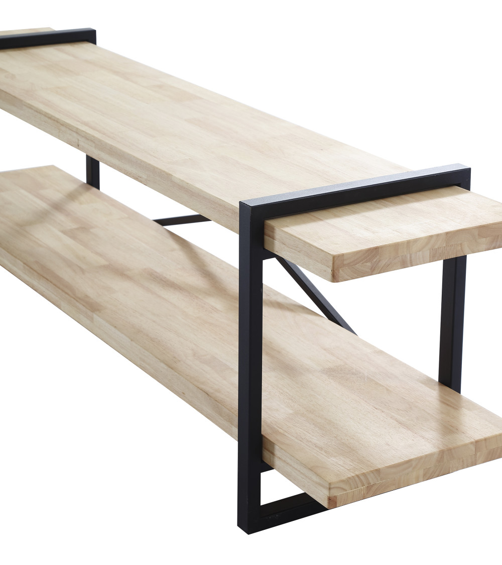 Mueble TV Chic – Diseño moderno con madera de roble y estructura metálica