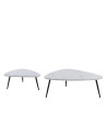 Mesa de centro Island – Juego de 2 mesas nido con acabado cerámico