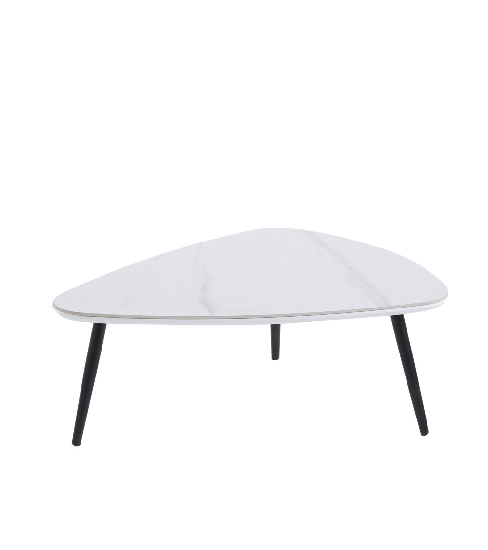 Mesa de centro Island – Juego de 2 mesas nido con acabado cerámico