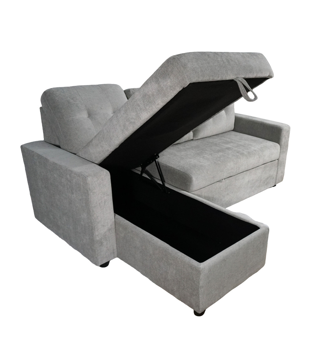 Sofá Chaise Longue Clony II – 3 plazas convertible en cama