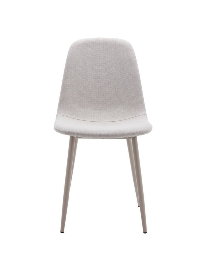 Pack 4 Sillas Bolo – Tapizadas antimanchas y patas crema