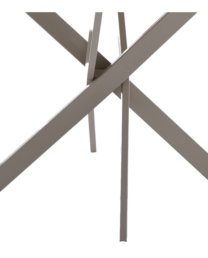 Mesa redonda BLAKE – Estilo industrial para comedor o cocina