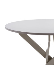 Mesa redonda BLAKE – Estilo industrial para comedor o cocina