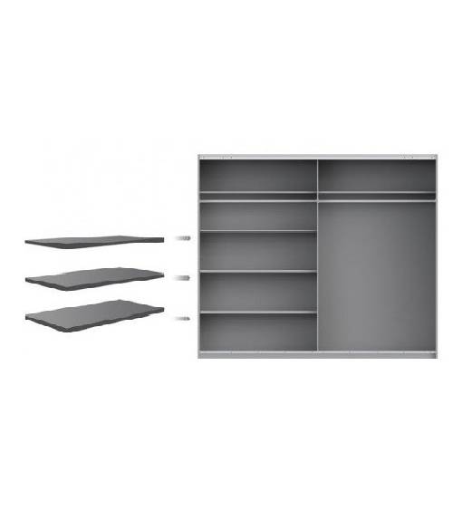 interior armario estantes