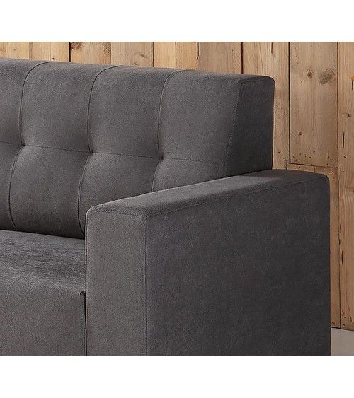 Sofá compacto de 3 plazas Capitoné