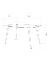 Mesa de cristal VARSOVIA