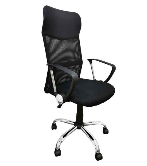 Silla de escritorio Jasper, ergonómica y tapizada