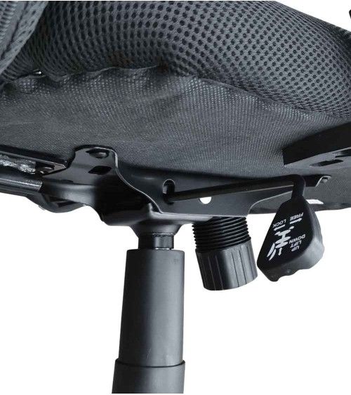 Silla de escritorio Jasper, ergonómica y tapizada