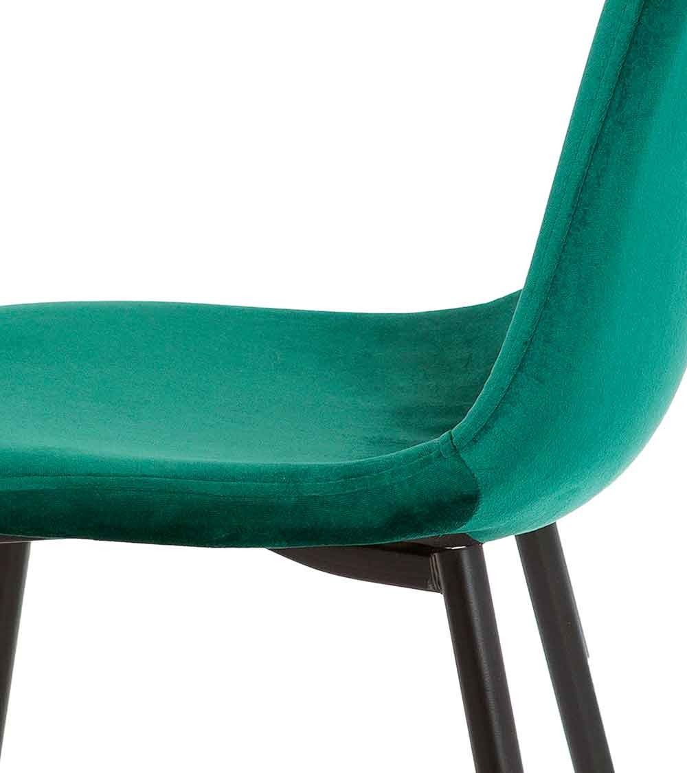 Sillas de comedor de terciopelo SWEDEN - Pack 4 Uds.