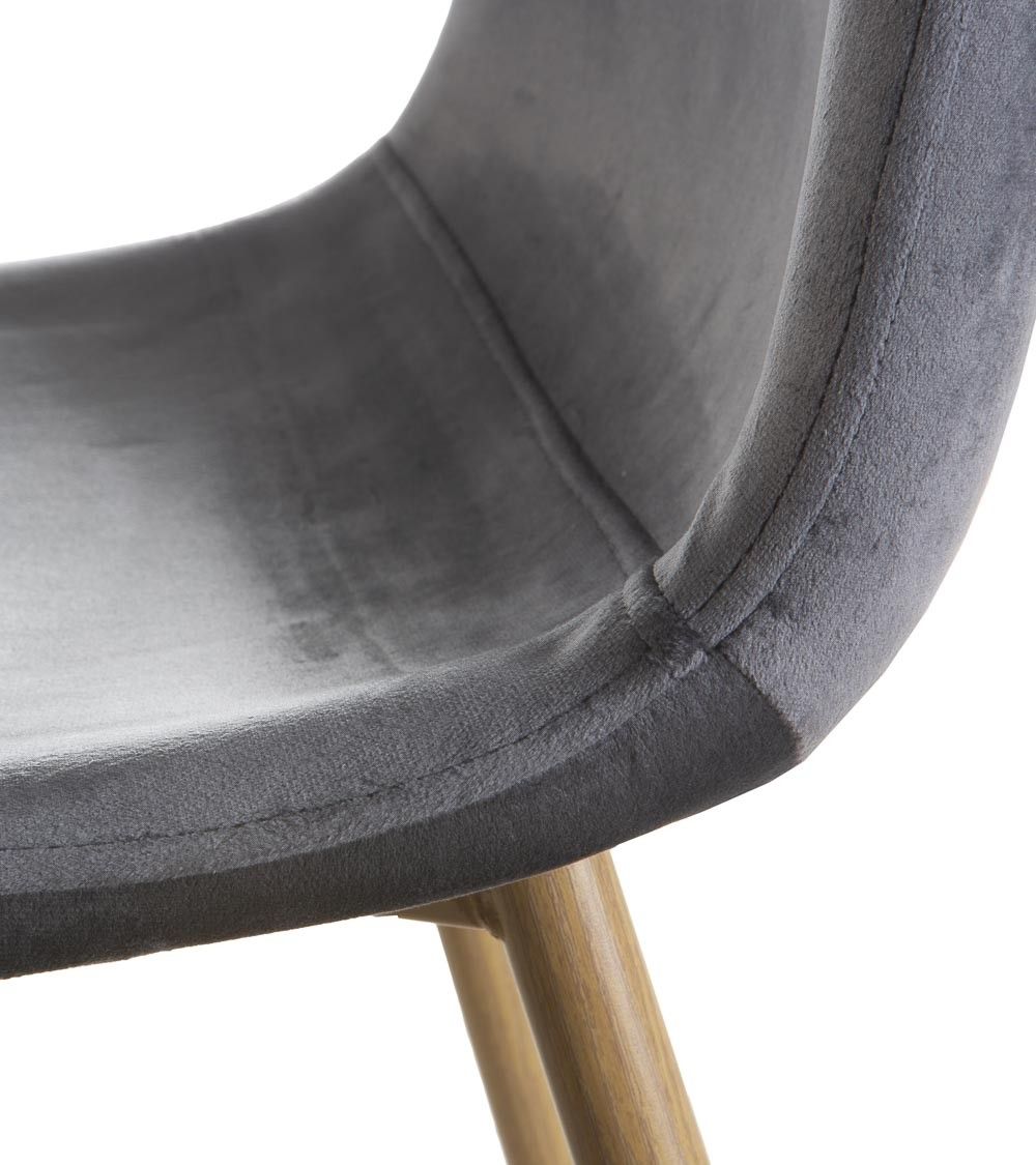 Sillas de comedor de terciopelo SWEDEN - Pack 4 Uds.