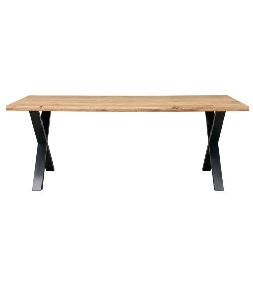 Mesa comedor industrial pata 'X' LINCOLN