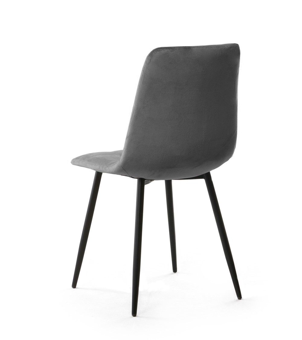 Pack de 4 sillas de comedor de terciopelo ASTRID