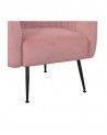 Butaca moderna terciopelo rosa TELMA
