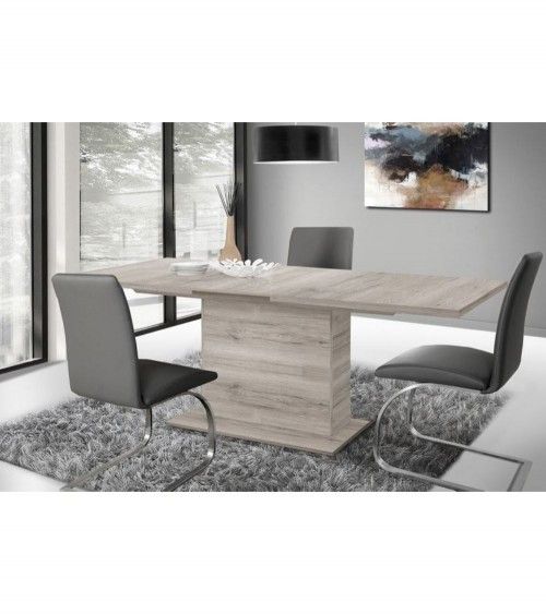 Mesa comedor extensible pata central THEO