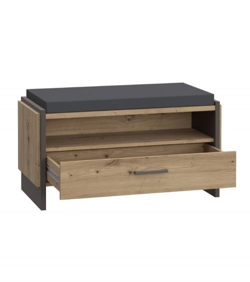 Banco recibidor FRANK de estilo industrial