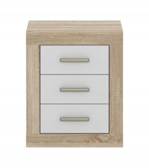 Mesita de noche 3 cajones DORA