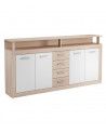 Mueble aparador LUANA 4 puertas 4 cajones