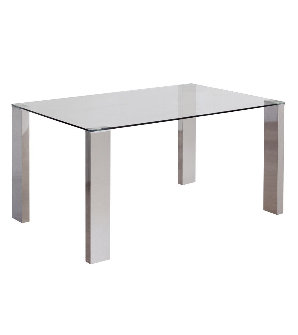 Mesa comedor rectangular cristal CANNES