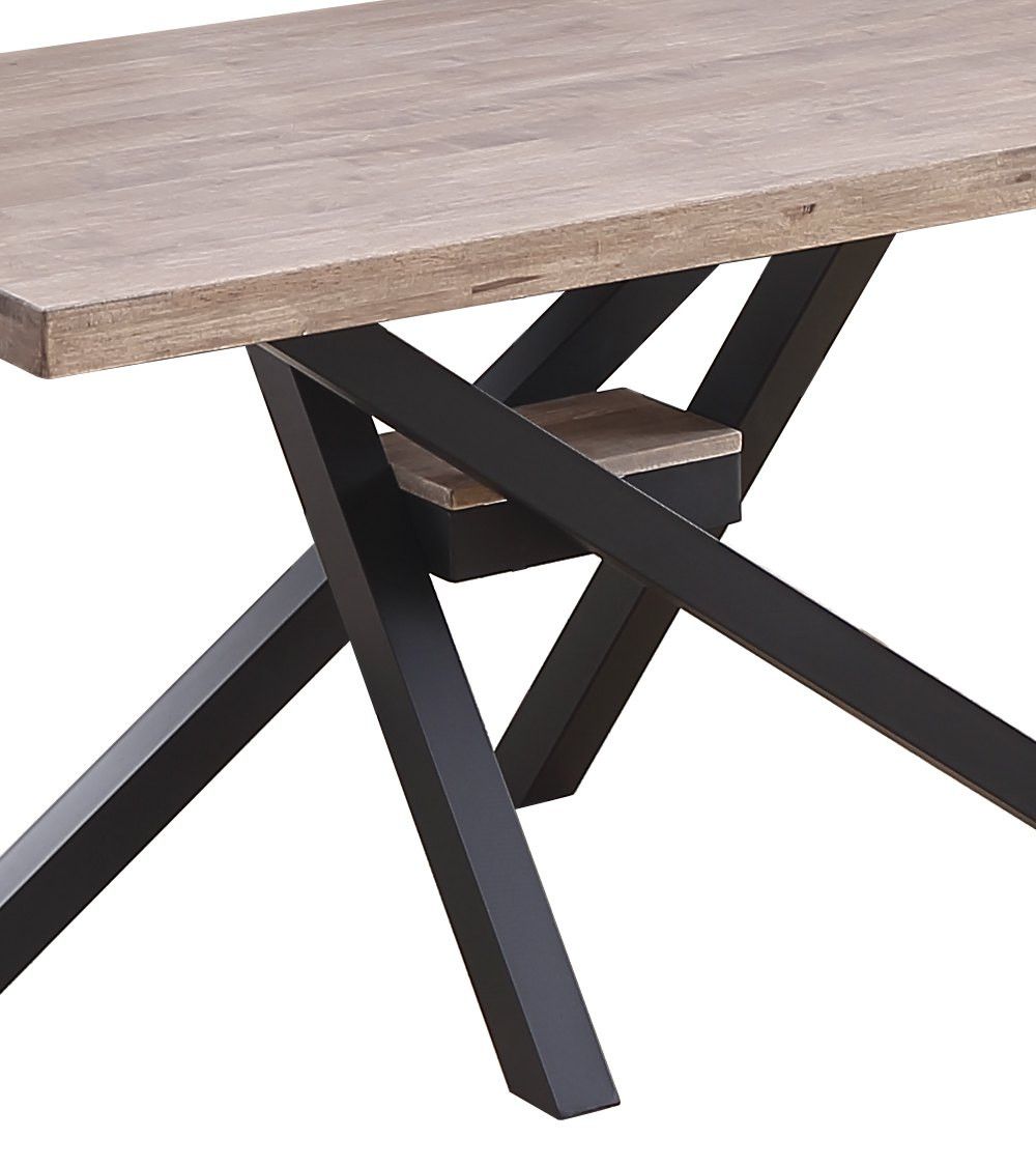 Mesa comedor industrial GAEL patas metal cruzadas