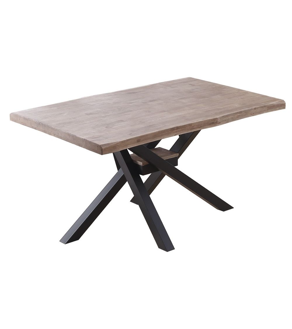 Mesa comedor industrial GAEL patas metal cruzadas