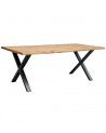 Mesa comedor industrial pata 'X' LINCOLN