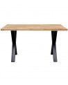 Mesa comedor industrial pata 'X' LINUS
