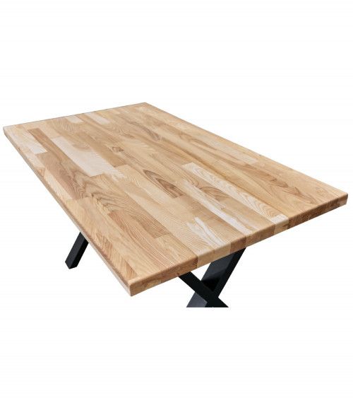 Mesa comedor industrial pata 'X' LINUS