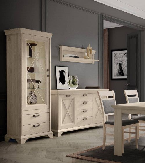 Vitrina alta de salón-comedor KAREN