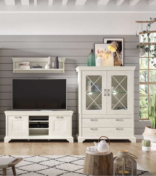 Vitrina doble de salón-comedor KAREN