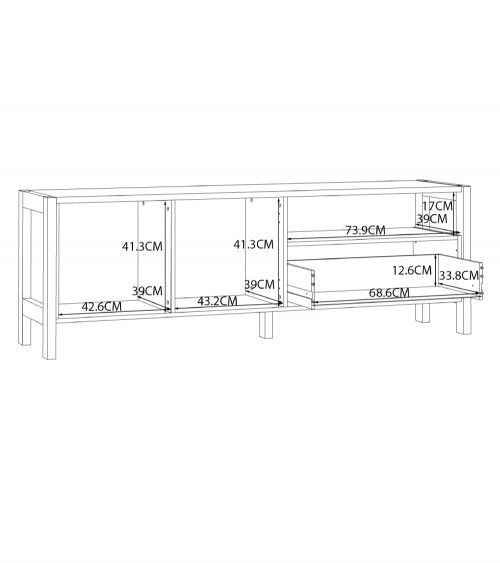 Mueble TV estilo nórdico BJORN