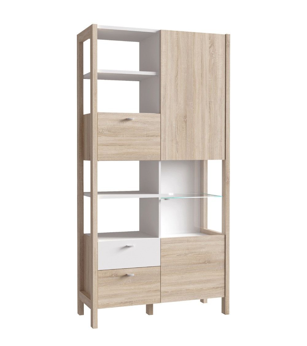 Vitrina doble alta BJORN estilo nórdico