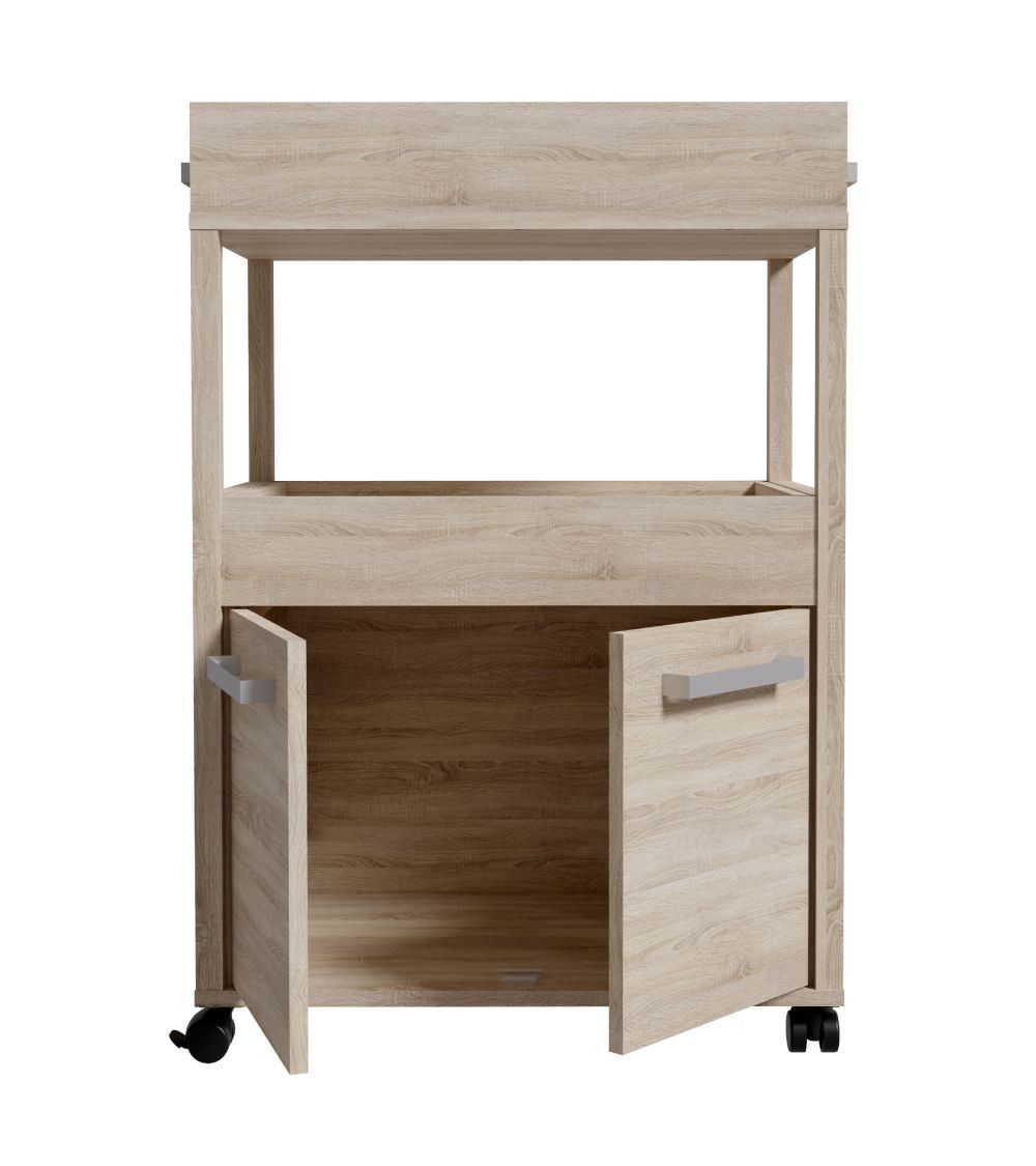 Mueble bar BACO con ruedas estilo industrial