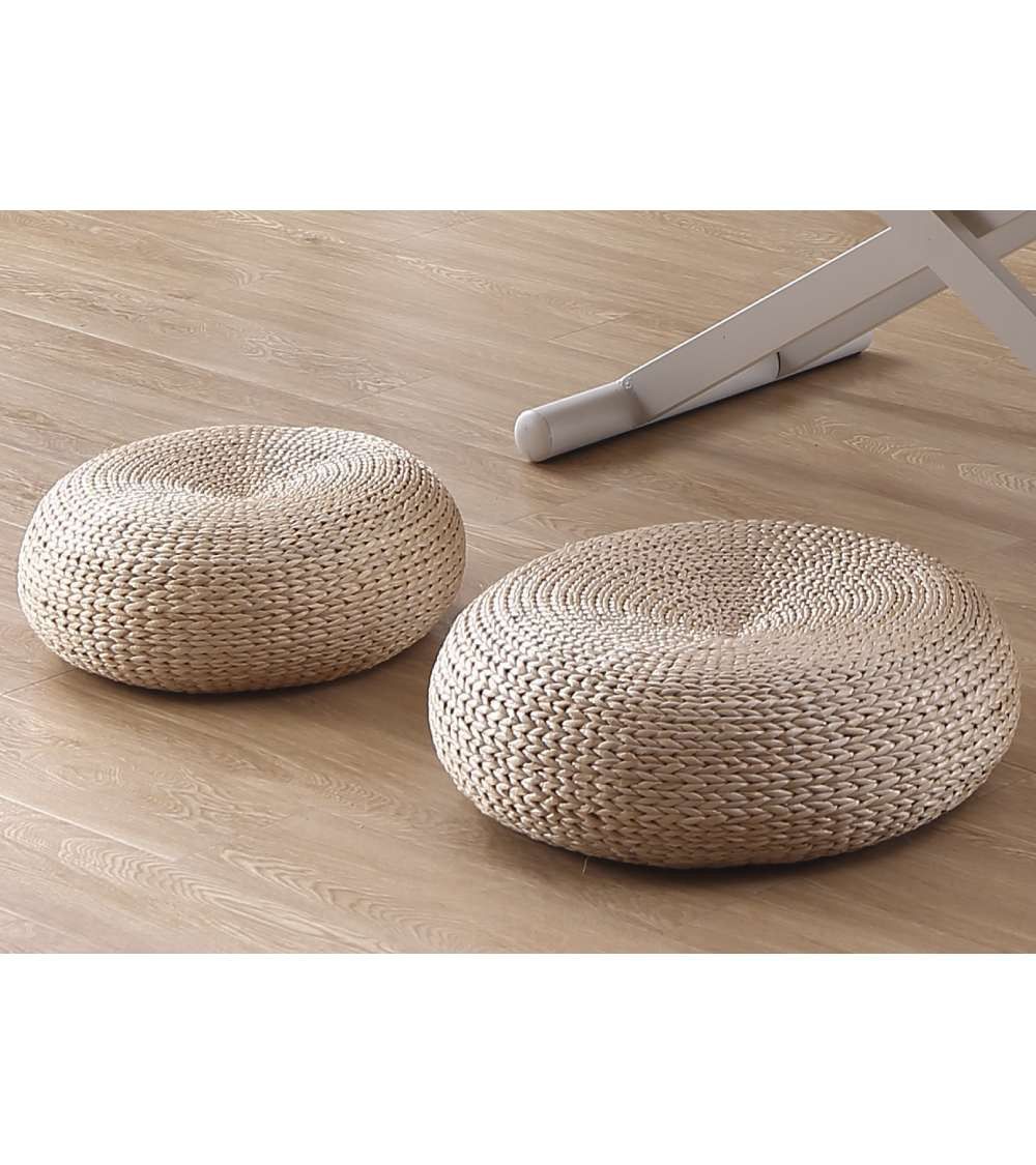 Puff redondo ratán VEGA