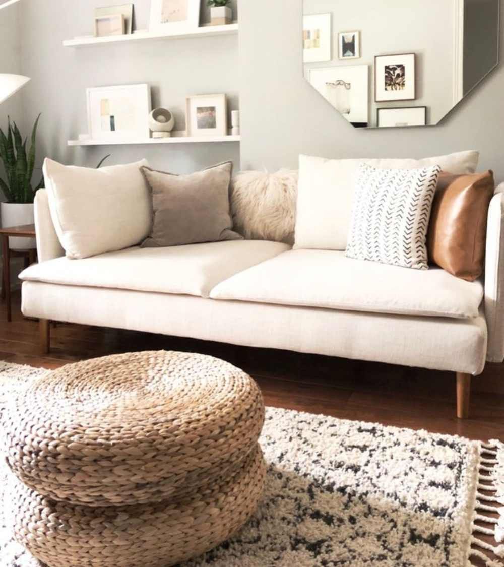 Puff redondo ratán VEGA