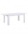 Mesa comedor extensible blanca SNOW