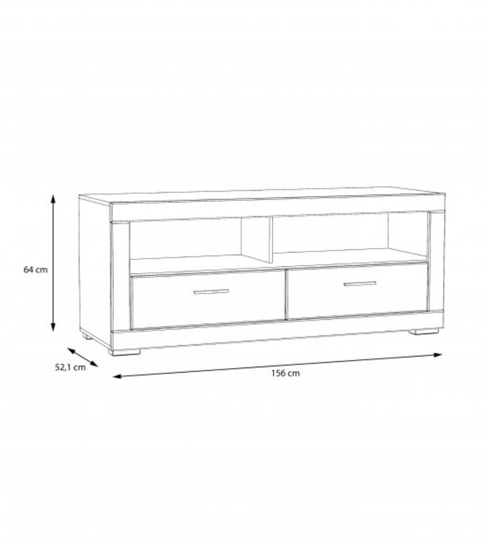 Mueble TV blanco SNOW 156 cm