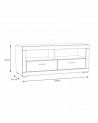 Mueble TV blanco SNOW 156 cm
